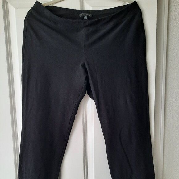 Eileen Fisher Black Wide Leg Pants Size Medium - Picture 1 of 7